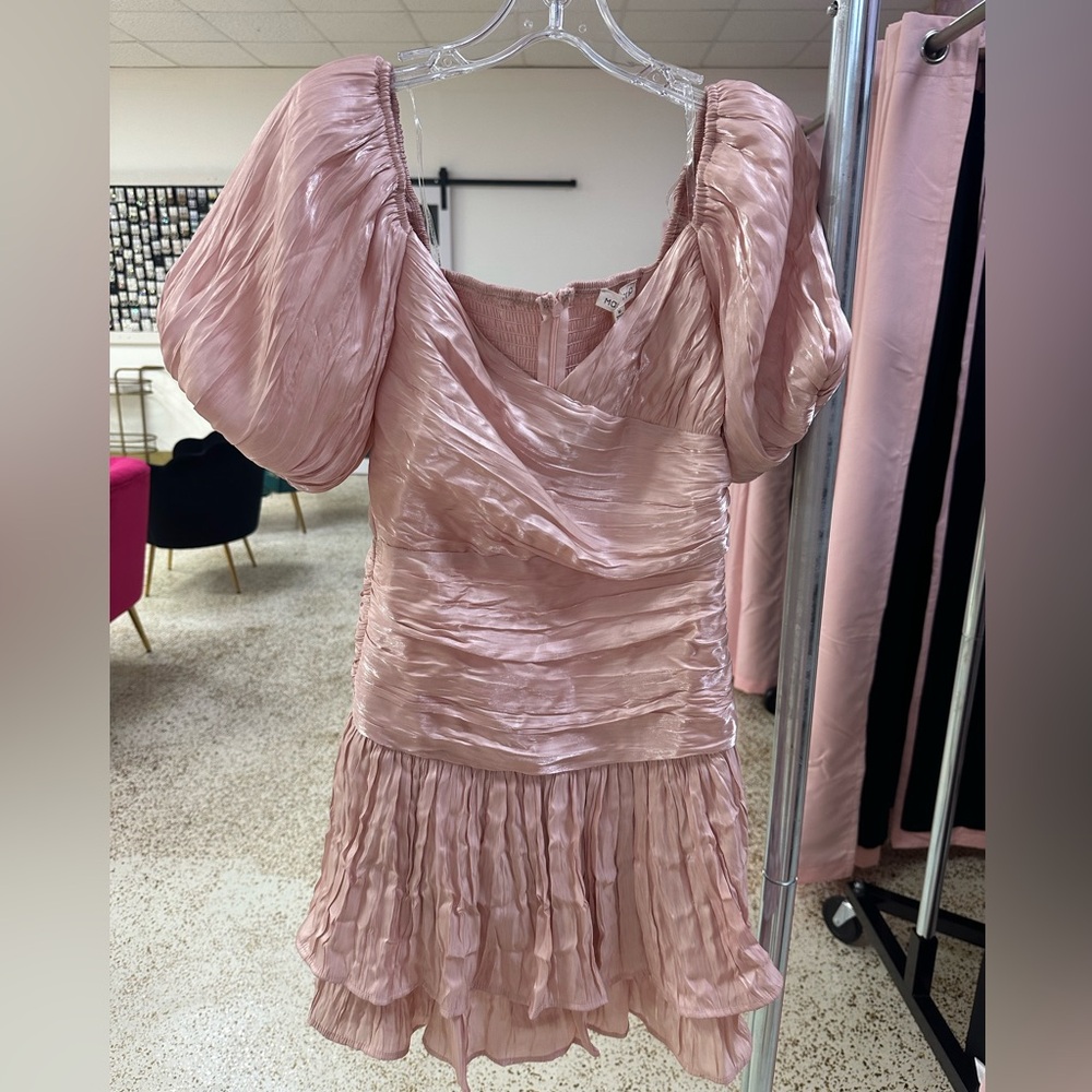 Main Strip Pink Mini Dress